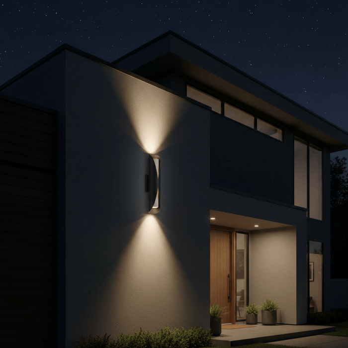 elevenpast LED wall light Sentinel LED Outdoor Wall Light  - Black L624 BLACK 6007226089349