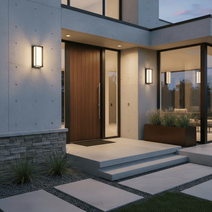 elevenpast LED wall light Powerblock LED Outdoor Wall Light - Black L634 BLACK 6007226090918