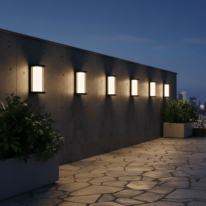 elevenpast LED wall light Brightblock LED Outdoor Wall Light - Black L635 BLACK 6007226090925