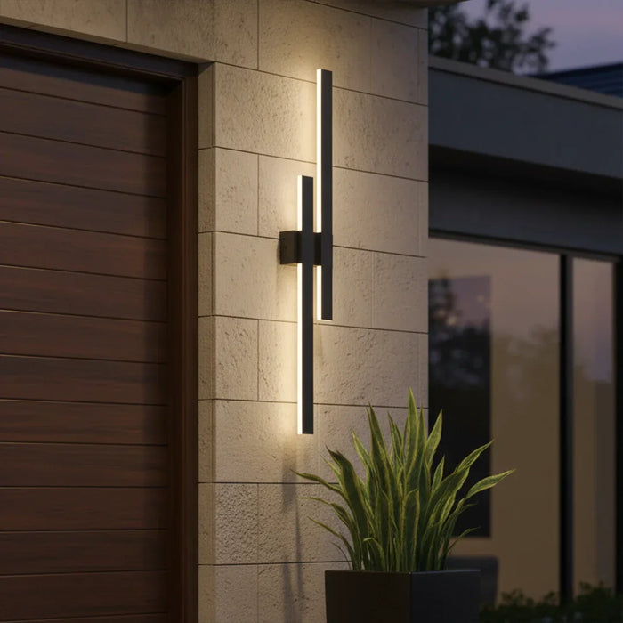 elevenpast LED wall light Stoic LED Outdoor Wall Light - Black L641 CCT BK 6007226091069