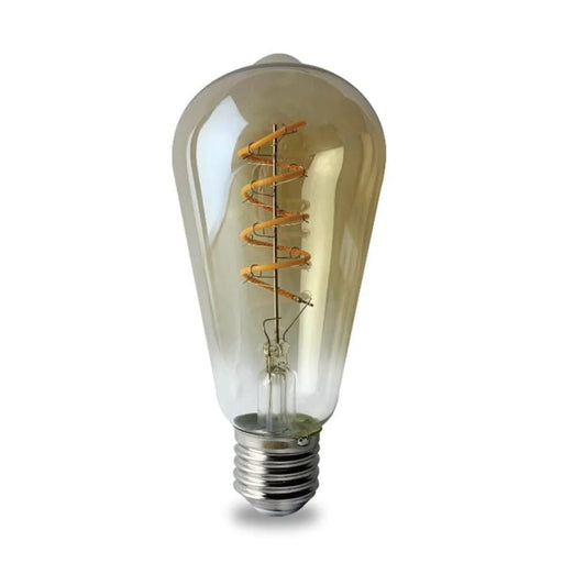 elevenpast LED Bulbs ST64 Twisted LED Filament Amber - Dimmable LA2.06410