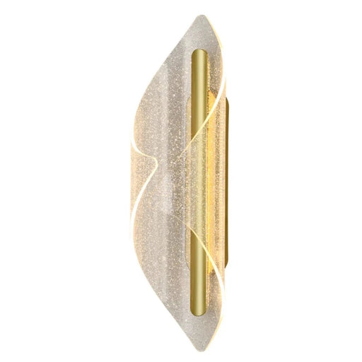 elevenpast Wall Light Large Cocoon LED Clear Acrylic Wall Light - Satin Gold LED-2390/L