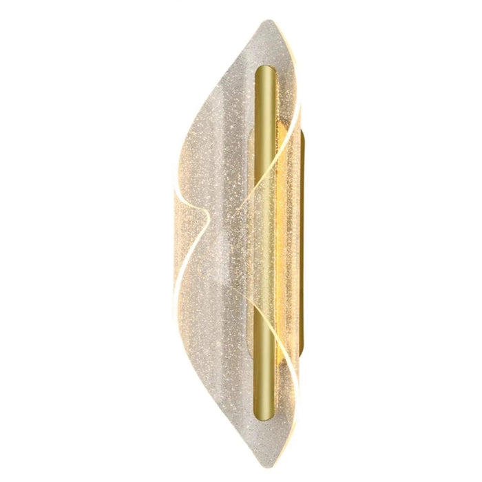 elevenpast Wall Light Large Cocoon LED Clear Acrylic Wall Light - Satin Gold LED-2390/L