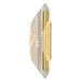 elevenpast Wall Light Large Cocoon LED Clear Acrylic Wall Light - Satin Gold LED-2390/L