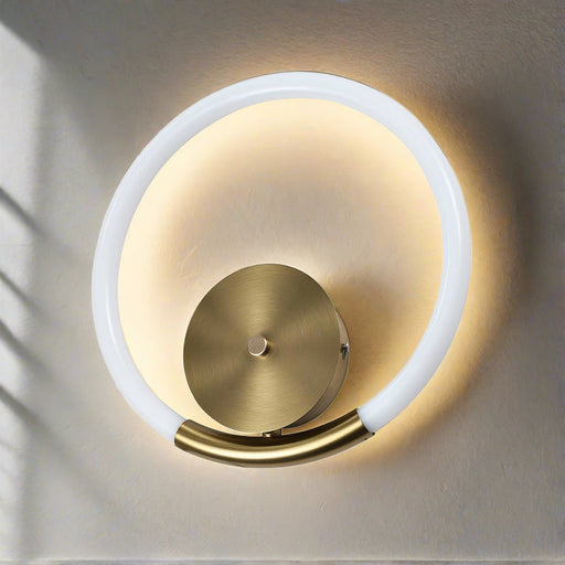 elevenpast Wall light Brass Halo LED Metal Wall Light Black | Brass LED-409/GD