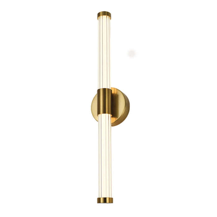 elevenpast Wall Light Golden Linear LED Wall Light – 60cm Vertical Tube Sconce LED-500/GD