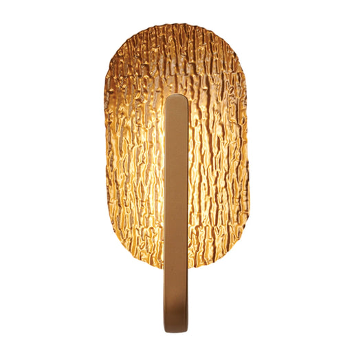 elevenpast Wall Light Gold Textured Oval LED Wall Light – Gold | White Modern Decorative Sconce LED-653/GD