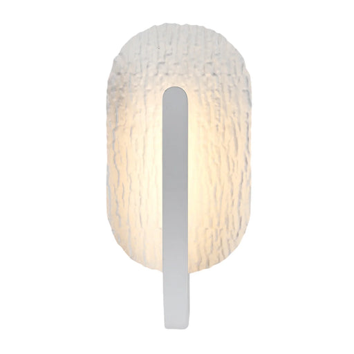 elevenpast Wall Light White Textured Oval LED Wall Light – Gold | White Modern Decorative Sconce LED-653/WH