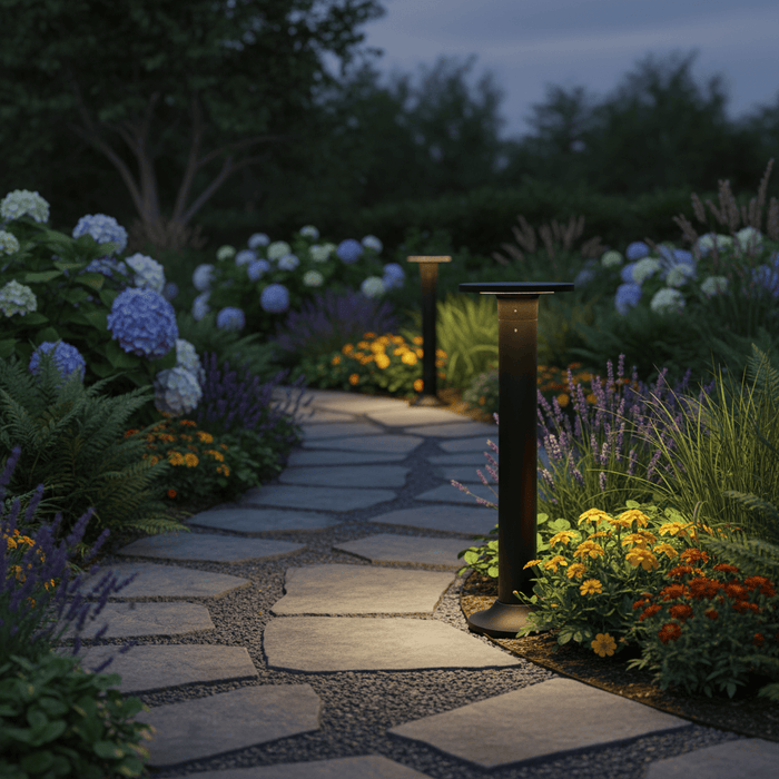 elevenpast LED bollard Tri-Glow LED Bollard – Black LFL042 BLACK CCT 6007226090086