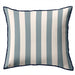 elevenpast Scatter Cushions Light Blue and Cream Stripe Velvet Cushion LightBlueCreamStripedCushion