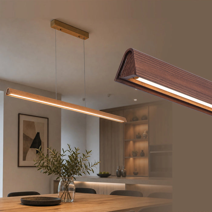 Lignum Linear Triac Dimmable LED Pendant Light