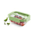 elevenpast food containers Lékué Glass Container Rectangular, 640 ml - Green LK883880/6
