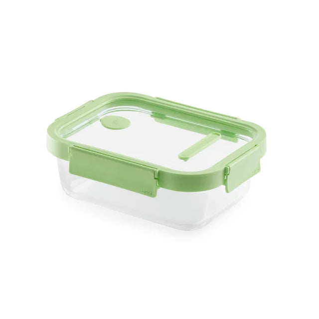 elevenpast food containers Lékué Glass Container Rectangular, 640 ml - Green LK883880/6