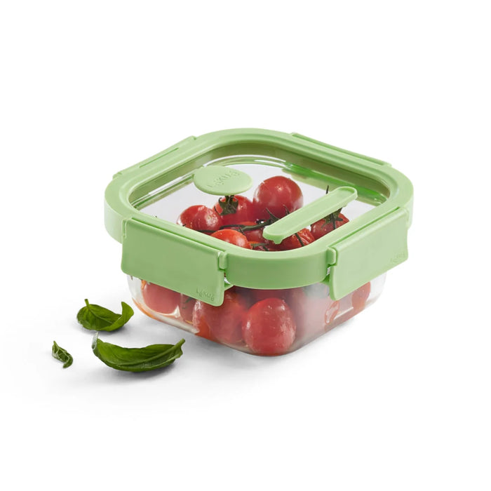 elevenpast food containers Lékué Glass Container Square, 520 ml - Green LK883989/6