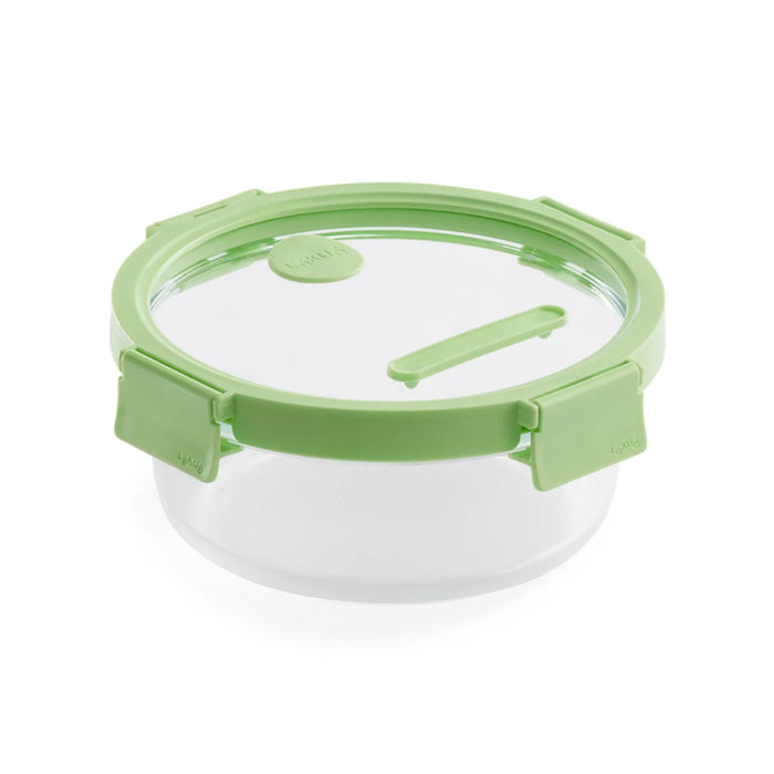 elevenpast food containers Lékué Glass Container Round, 950 ml - Green LK884085/6