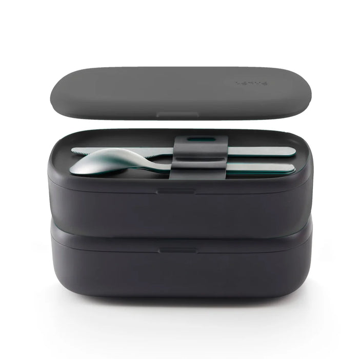 elevenpast food containers Lékué LunchBox To Go Set with Cutlery – Black LK885105/6