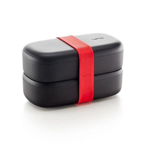 elevenpast food containers Lékué LunchBox To Go Set with Cutlery – Black LK885105/6