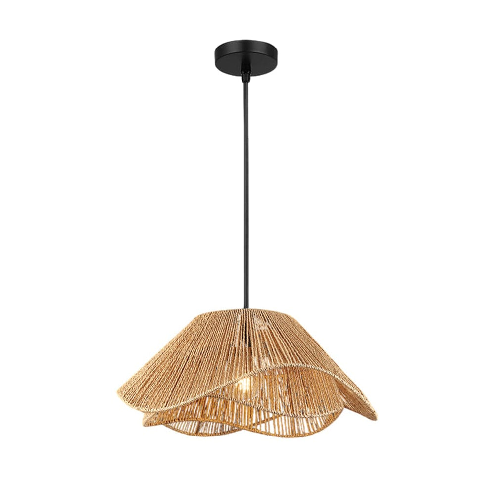 Tulip Natural String Rattan Pendant Light– elevenpast