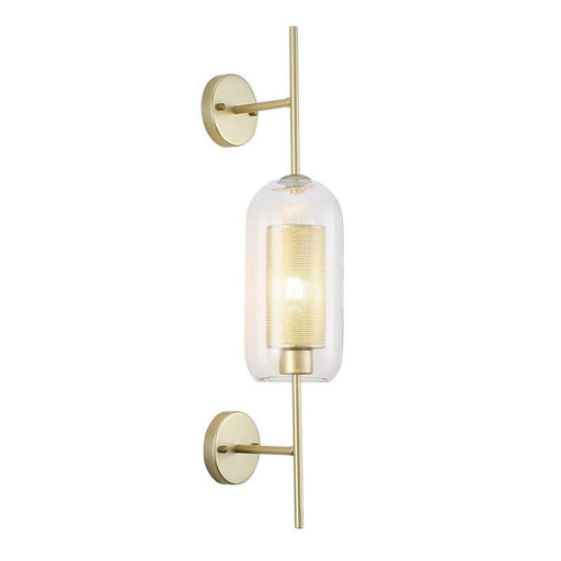 elevenpast Gold New York Cylinder Glass Wall Light Black | Gold LW-KLW-5118/CL