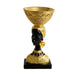 elevenpast Decor Gold Tribal Lady Balancing Basket Resin Figure | Gold or White LY222315B