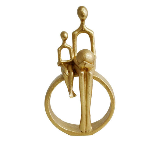 elevenpast Decor Two On A Wheel Resin Figure Gold LY223332