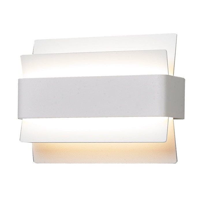 elevenpast Wall light Medium Slated Acrylic and Iron Wall Light White | Medium or Large M-LED-1440M/WH