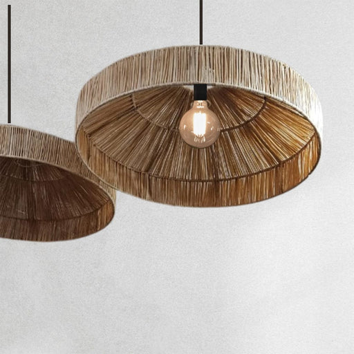 elevenpast Pendant Morrocan Raffia Pendant Light Natural M60