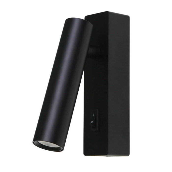 elevenpast Wall light Black Luminar Round Head LED Reading Wall Light - White | Black MB-002/BL