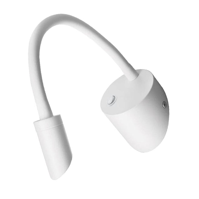 elevenpast LED Reading Light White Lucy Gooseneck LED Reading Light - Black | White MB-005/WH