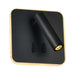 elevenpast wall reading light Black Square LED Reading Wall Light with Back Light – Black | White MB-160/BL