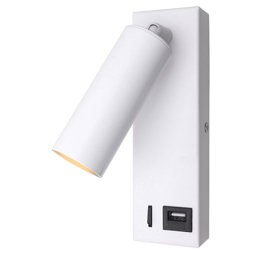 elevenpast Wall light White Lara LED Reading Wall Light | Black, White or Satin Gold MB-190/WH