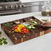 elevenpast chopping board knife set End Grain Prep Board with Compartments MBB-END-PREP