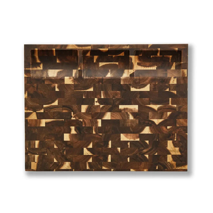 elevenpast chopping board knife set End Grain Prep Board with Compartments MBB-END-PREP