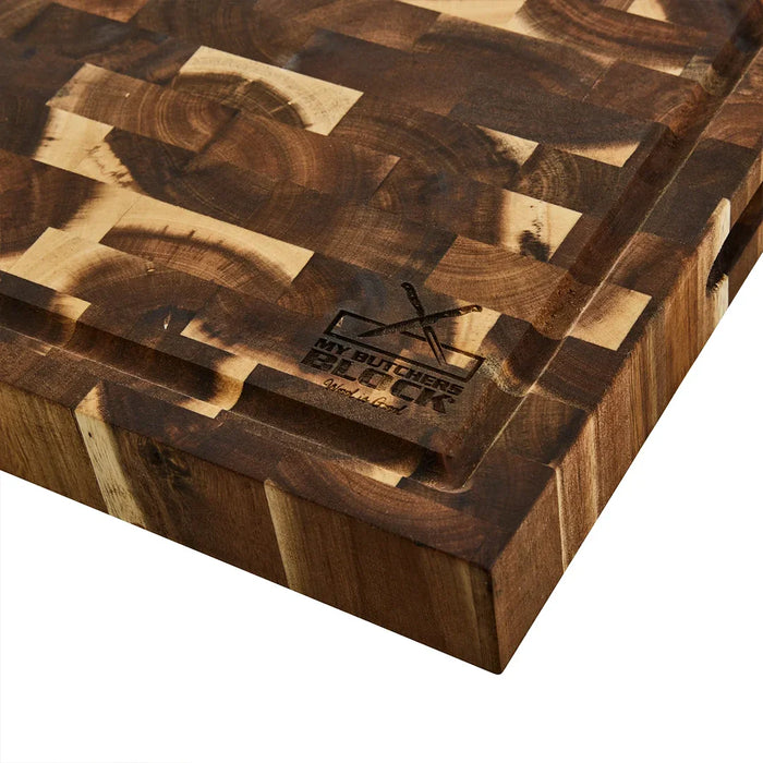 elevenpast chopping board knife set End Grain Prep Board with Compartments MBB-END-PREP