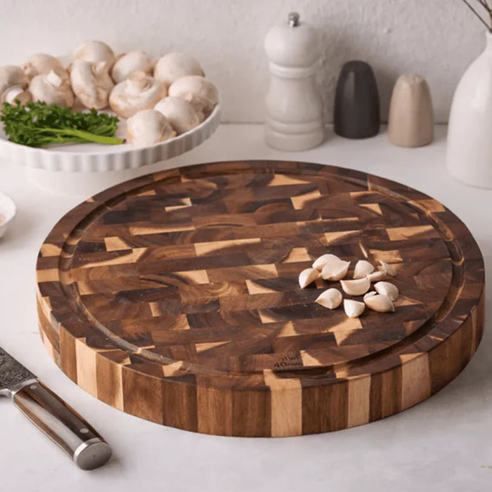 elevenpast chopping block Round End Grain Wooden Chopping Board MBB-END-RND 0759649675550