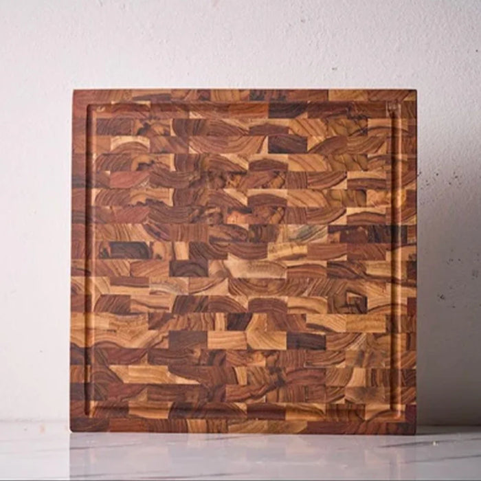 elevenpast steak plate Square End Grain Wooden Chopping Board MBB-END-SQ 0759649675543