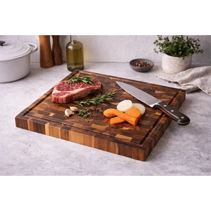 elevenpast steak plate Square End Grain Wooden Chopping Board MBB-END-SQ 0759649675543