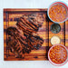 elevenpast Wooden Meat Board with Sauce Bowls MBB-MTB 6009879804706