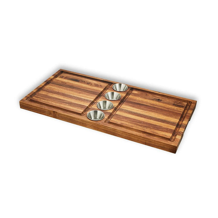 elevenpast Wooden Meat Board with Sauce Bowls MBB-MTB 6009879804706