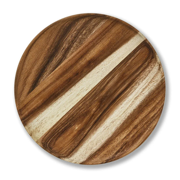 elevenpast wooden serving trays Large Ovango Round Wooden Dinner Plates  – Small | Medium | Large MBB-PLATE-L 0737186907006