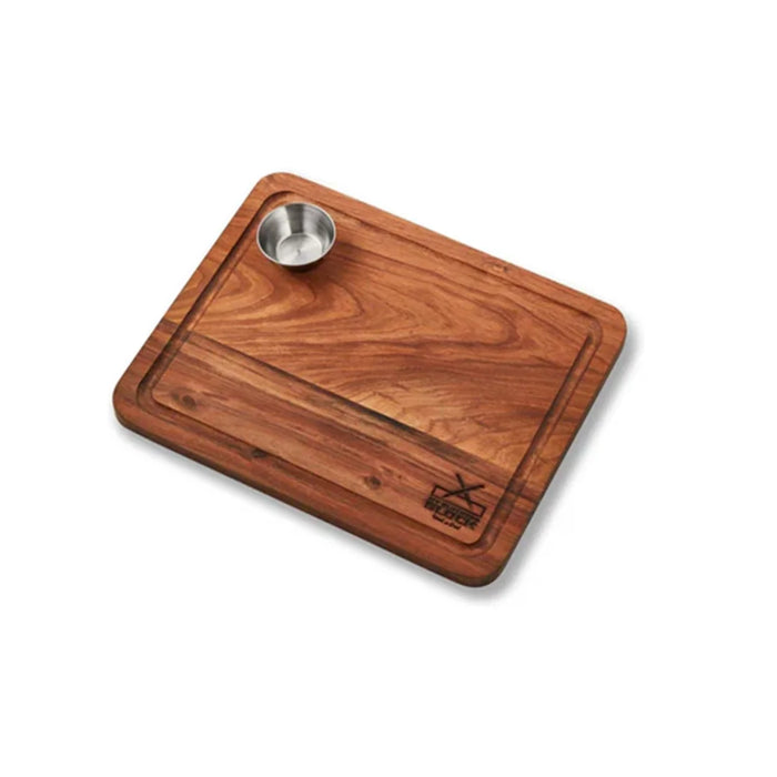 elevenpast steak plate Medium Handcrafted Wooden Steak Board With Bowl - Medium | Large MBB-SB-M. 0659525695118