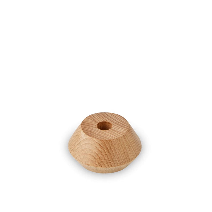 elevenpast Candle Holders Small Vega Wooden Candle Stick Holder Small | Medium | Large MBB-VEG-S-BEE O737186906382
