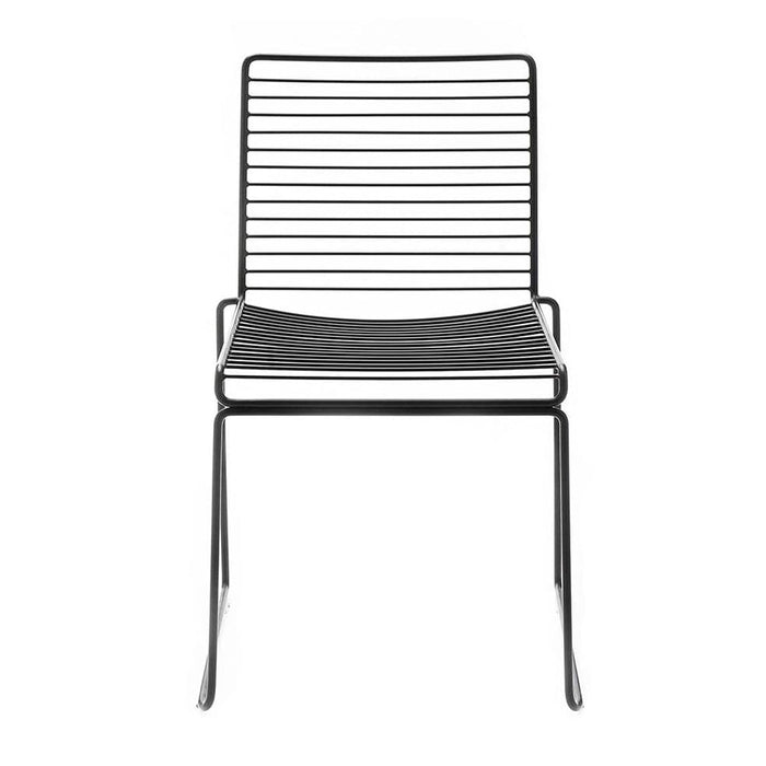 elevenpast Black Grid Metal Chair Black | White MC134