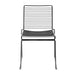 elevenpast Black Grid Metal Chair Black | White MC134