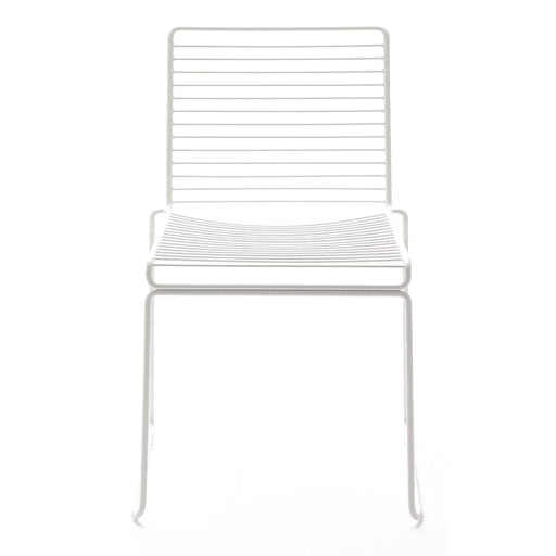 elevenpast White Grid Metal Chair Black | White MC135