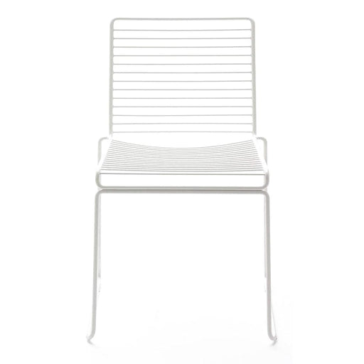 elevenpast White Grid Metal Chair Black | White MC135