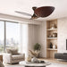 elevenpast Ceiling Fan High Breeze 3-Blade Ceiling Fan – Antique Bronze and Mahogany Palm Leaf MHB100BRZPLOB3120MAHREG2F 6009210047427