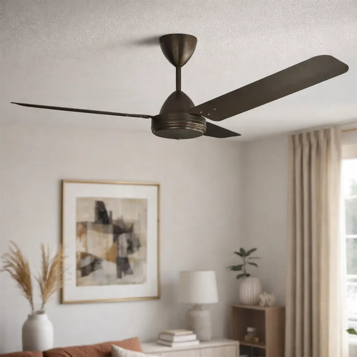 elevenpast Ceiling Fan High Breeze 3 Blade Antique Bronze Ceiling Fan MHBBRNZ3140REG1F1S 6009210047540