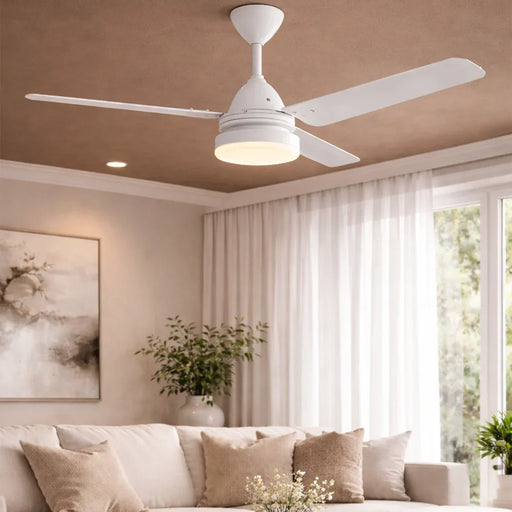 elevenpast Ceiling Fan Highbreeze 3 Blade LED Ceiling Fan Light - White MHBW3120REG1F1SLED