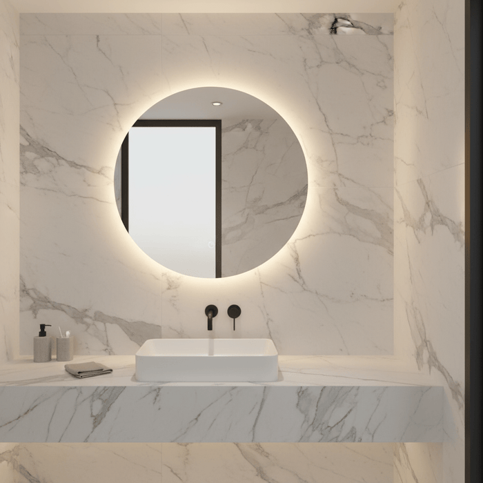 Spazio LED mirror Como Round LED Mirror – Small | Large